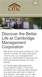 Mobile Screenshot of cambridgemanagementcorp.org